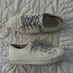 Wall n Dior White Sneakers